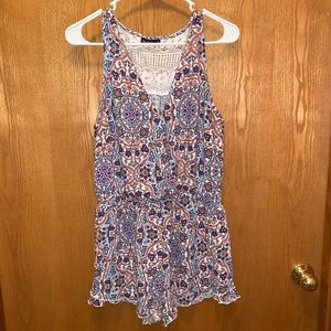 Patterned romper